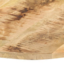 bordplade 15-16 mm rund 40 cm massivt mangotræ