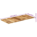 bordplade 25-27 mm 140x60 cm massivt mangotræ