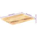 bordplade 25-27 mm 90x70 cm massivt mangotræ