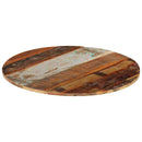 bordplade 80 cm 15-16 mm rund massivt genbrugstræ