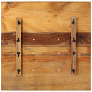 bordplade 60x60 cm 15-16 mm firkantet massivt genbrugstræ