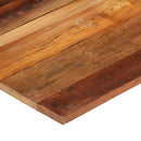 bordplade 60x70 cm 15-16 mm rektangulær massivt genbrugstræ