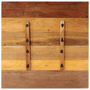 firkantet bordplade 70x70 cm 15-16 mm massivt genbrugstræ