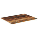 bordplade 70x90 cm 15-16 mm rektangulær massivt genbrugstræ