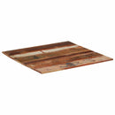 bordplade 80x80 cm 15-16 mm firkantet massivt genbrugstræ