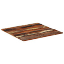 bordplade 80x80 cm 15-16 mm firkantet massivt genbrugstræ