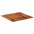 bordplade 80x80 cm 15-16 mm firkantet massivt genbrugstræ