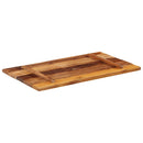 bordplade 60x100 cm 25-27 mm rektangulær massivt genbrugstræ