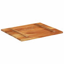 bordplade 70x80 cm 25-27 mm rektangulær massivt genbrugstræ
