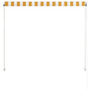 foldemarkise 100x150 cm gul og hvid