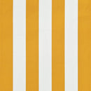 foldemarkise 100x150 cm gul og hvid