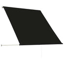foldemarkise 100x150 cm antracitgrå