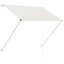 foldemarkise 100x150 cm cremefarvet