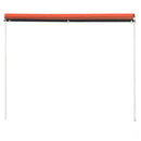 foldemarkise 100x150 cm orange og brun