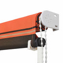 foldemarkise 100x150 cm orange og brun