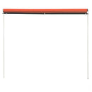 foldemarkise 300x150 cm orange og brun