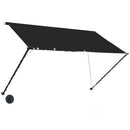 foldemarkise med LED 250x150 cm antracitgrå