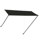 foldemarkise med LED 300x150 cm antracitgrå