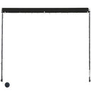 foldemarkise med LED 300x150 cm antracitgrå