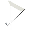 foldemarkise med LED 300x150 cm cremefarvet