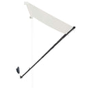 foldemarkise med LED 350x150 cm cremefarvet