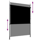 udendørs rullegardin 150x270 cm antracitgrå