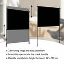 udendørs rullegardin 150x270 cm antracitgrå