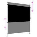 udendørs rullegardin 200x270 cm antracitgrå