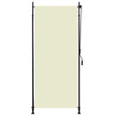 udendørs rullegardin 100x270 cm cremefarvet