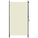 udendørs rullegardin 120x270 cm cremefarvet