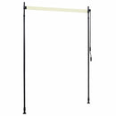 udendørs rullegardin 150x270 cm cremefarvet