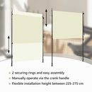 udendørs rullegardin 150x270 cm cremefarvet