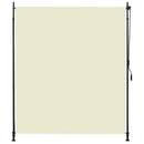 udendørs rullegardin 200x270 cm cremefarvet