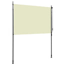 udendørs rullegardin 200x270 cm cremefarvet