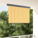 udendørs rullegardin 160x250 cm hvid og orange