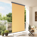 udendørs rullegardin 160x250 cm hvid og orange