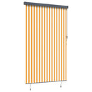 udendørs rullegardin 160x250 cm hvid og orange