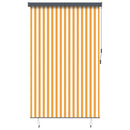 udendørs rullegardin 160x250 cm hvid og orange