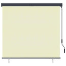 udendørs rullegardin 160x250 cm cremefarvet