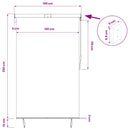 Rullegardin udendørs 160x250 cm cremefarvet