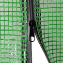 drivhus med hylder 227x223 cm stål