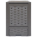kompostbeholdere 2 stk. 60 x 60 x 83 cm 600 l brun