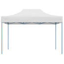 foldbart festtelt 280x410x315 cm stål hvid