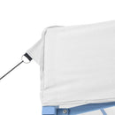 foldbart festtelt 280x410x315 cm stål hvid