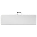 foldbare havebænke 2 stk. 180 cm HDPE hvid