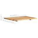 bordplade 80x(50-60)x2,5 cm massivt akacietræ