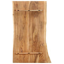 bordplade 100x(50-60)x2,5 cm massivt akacietræ