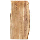 bordplade 118x(50-60)x2,5 cm massivt akacietræ