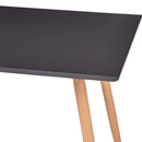 spisebord 120 x 60 x 74 cm MDF grå og egetræsfarve