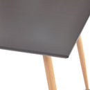 spisebord 80,5 x 80,5 x 73 cm MDF grå og egetræsfarve